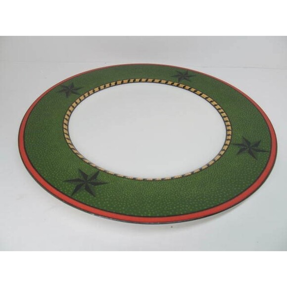 Sasaki Astrakan Designed By Carin Colombo 12" Chop Plate Platter - Picture 7 of 12